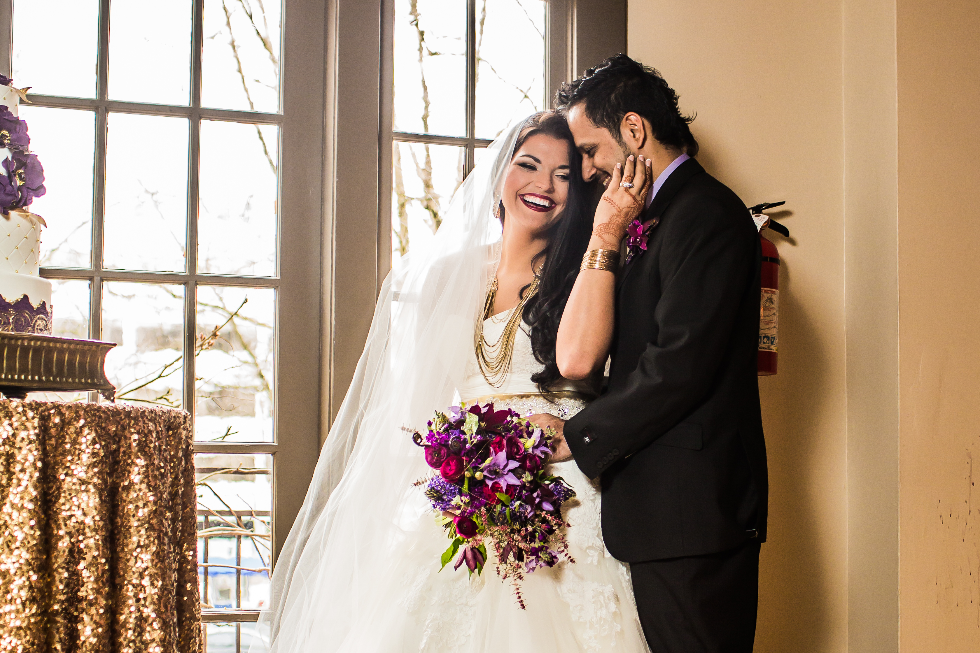 The white wedding dress and henna. Do they go together?